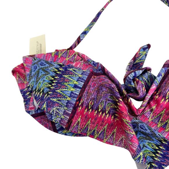 Aeropostale Bikini Bandeau Removable Halter Strap Swim Top NWT - Picture 7 of 9